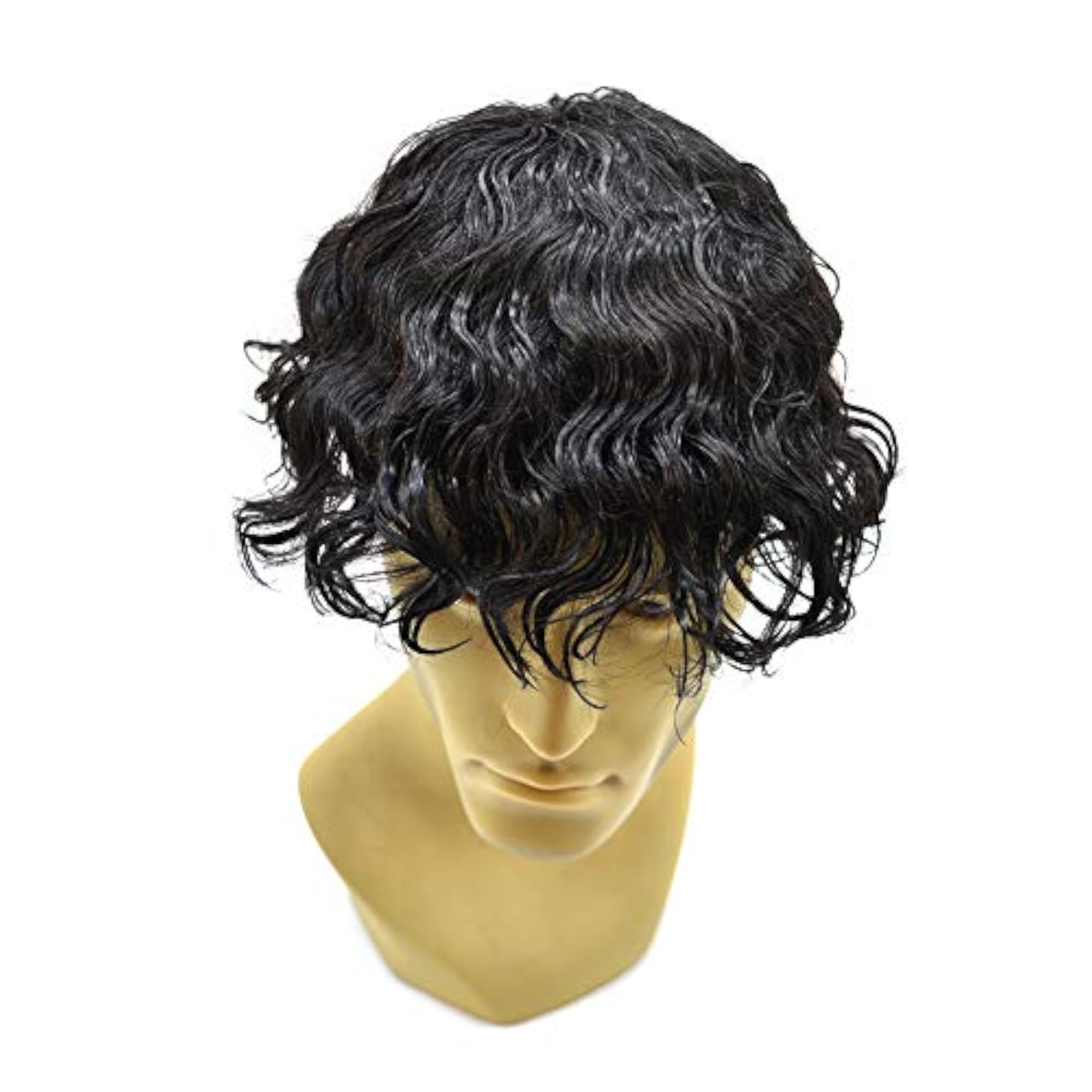 SINGAHAIR Fine Mono Mens Toupee Poly Coating Around